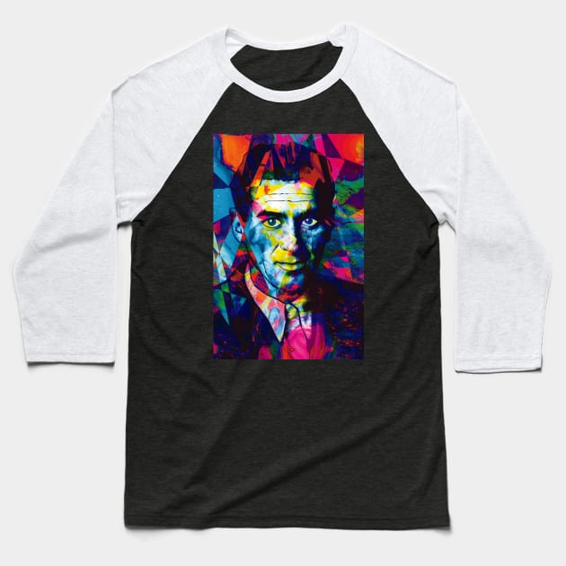 Miloš Crnjanski and the Birth of Colors Baseball T-Shirt by Exile Kings 